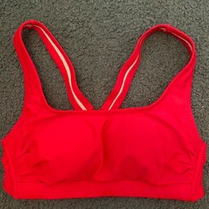 Kona sol red bathing suit top size Medium